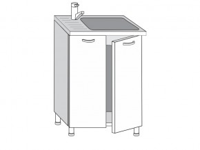 2.60.2мн Шкаф-стол на 600мм под накладную мойку с 2-мя дверцами в Катав-Ивановске - katav-ivanovsk.magazinmebel.ru | фото