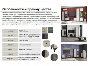 Гостиная Отис Дуб Крафт Серый/Антрацит в Катав-Ивановске - katav-ivanovsk.magazinmebel.ru | фото - изображение 4