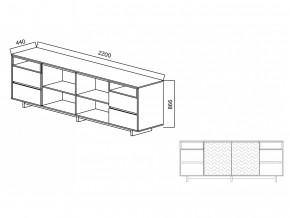 Комодино Moderno-2200 Ф1 в Катав-Ивановске - katav-ivanovsk.magazinmebel.ru | фото - изображение 3