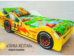 Кровать детская машина Тачка Желтая в Катав-Ивановске - katav-ivanovsk.magazinmebel.ru | фото