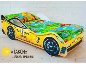 Кровать детская машина Такси в Катав-Ивановске - katav-ivanovsk.magazinmebel.ru | фото