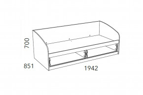 Кровать Фанк НМ 008.63-01 М2 800х1900 Лекко ява в Катав-Ивановске - katav-ivanovsk.magazinmebel.ru | фото - изображение 2