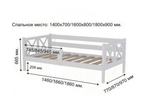 Кровать софа Аист-3 Классика белый 1400х700 мм в Катав-Ивановске - katav-ivanovsk.magazinmebel.ru | фото - изображение 2