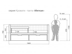 Кровать-тахта мягкая Svogen с ящиками и бортиком бежево-белый в Катав-Ивановске - katav-ivanovsk.magazinmebel.ru | фото - изображение 2