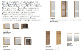 Прихожая Нортон Дуб Крафт Золотой/Серый Камень в Катав-Ивановске - katav-ivanovsk.magazinmebel.ru | фото - изображение 3