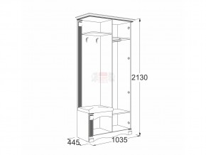 Прихожая Саша 16 в Катав-Ивановске - katav-ivanovsk.magazinmebel.ru | фото - изображение 2