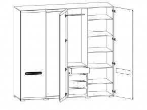 Шкаф 205-SZF2D2L/21/22 Ацтека белый в Катав-Ивановске - katav-ivanovsk.magazinmebel.ru | фото - изображение 2