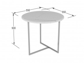 Стол журнальный Альбано белый мрамор в Катав-Ивановске - katav-ivanovsk.magazinmebel.ru | фото - изображение 2